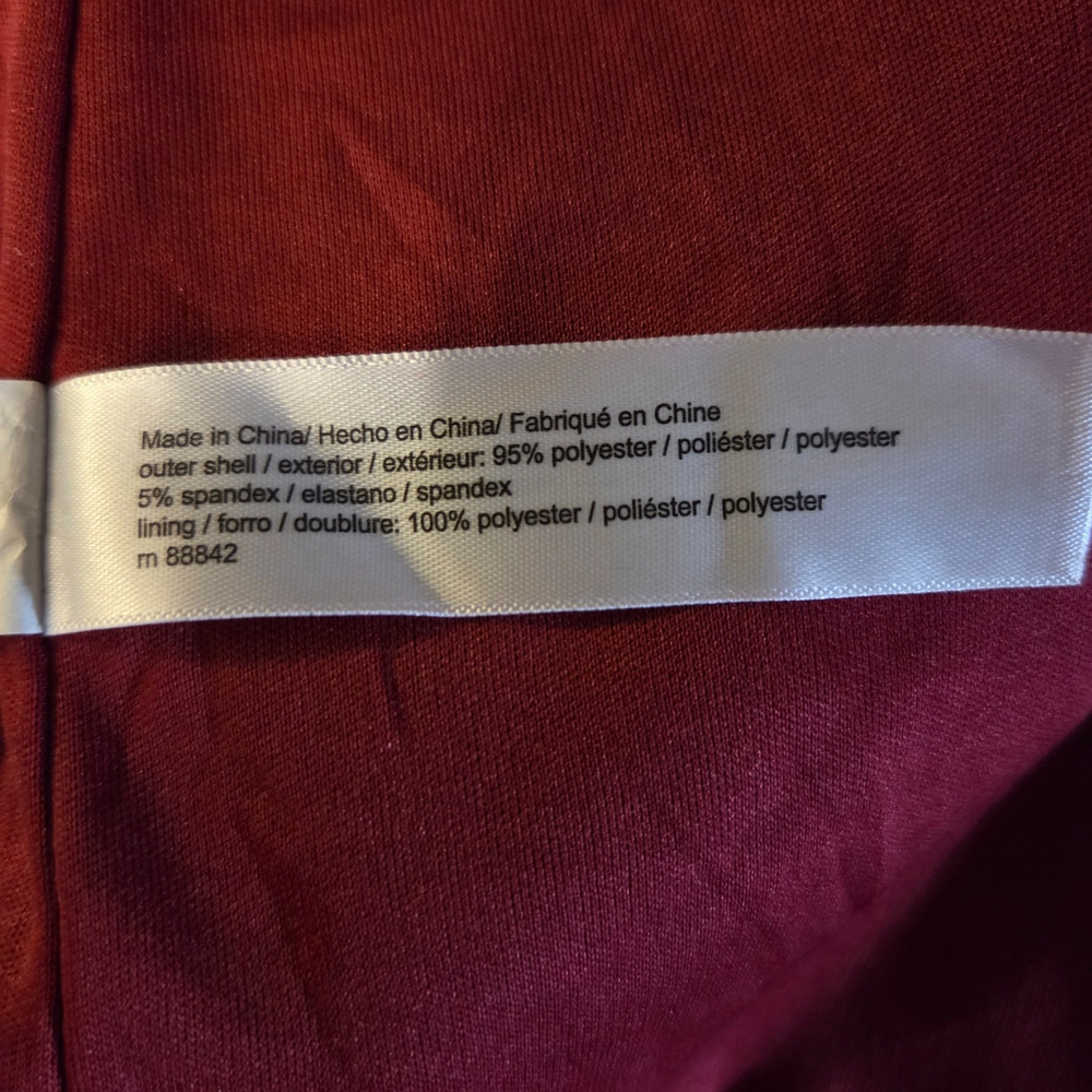 Eloquii Red Velvet Blazer Plus Size 26 - Picture 6 of 7